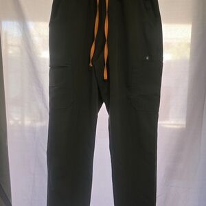 Figs Men's Cargo Pants with Orange Accents